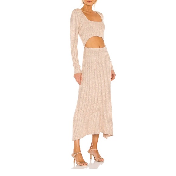AFRM Dresses & Skirts - NEW NWT Afrm Skye Dress in Marled Sand XS